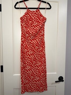 Band of the Free Red & White Printed Dress Medium